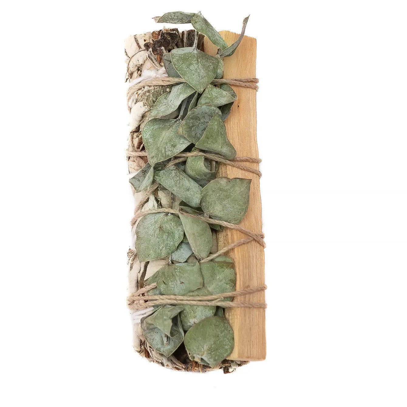 4" Yerba Santa, Eucalyptus, and Palo Santo Wrapped Bundle