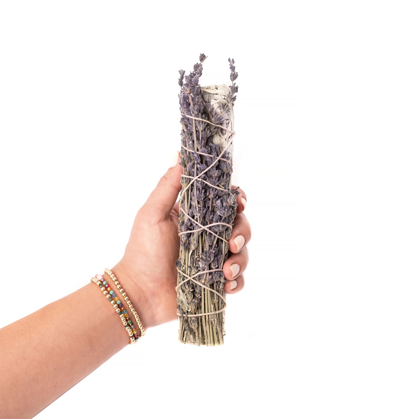 Lavender wrapped  8" Sage Floral Bundle