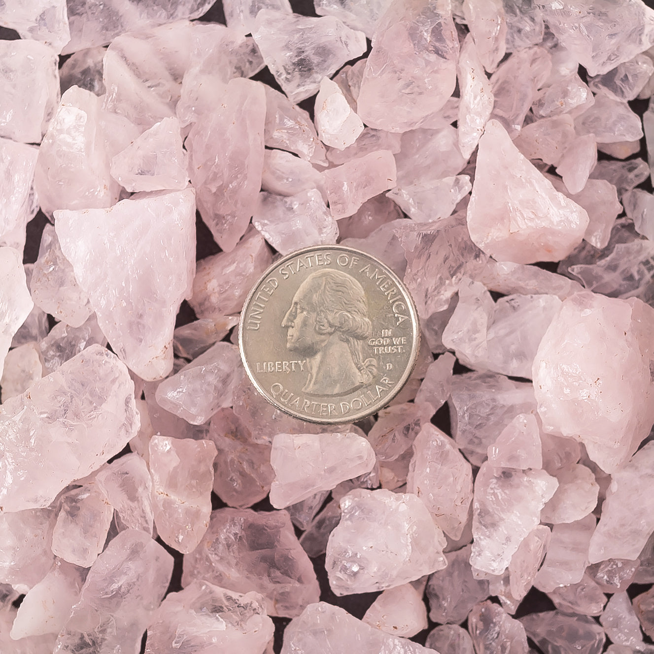 Rough Rose Quartz Crystal Small Chips - Rose Quartz Crystal Points