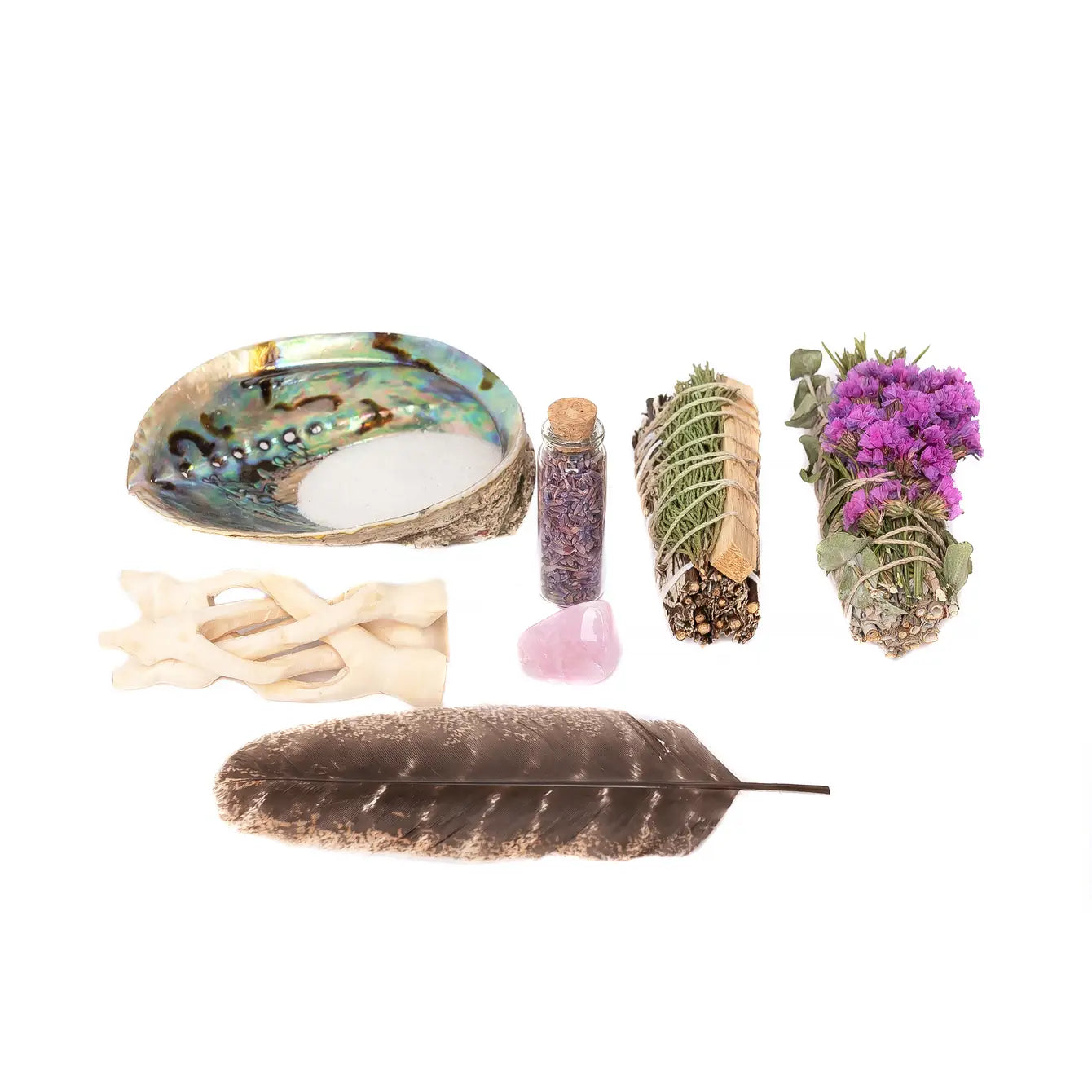 Tranquil Sage Floral Bundles, Lavender Buds, Rose Quartz Kit - MX
