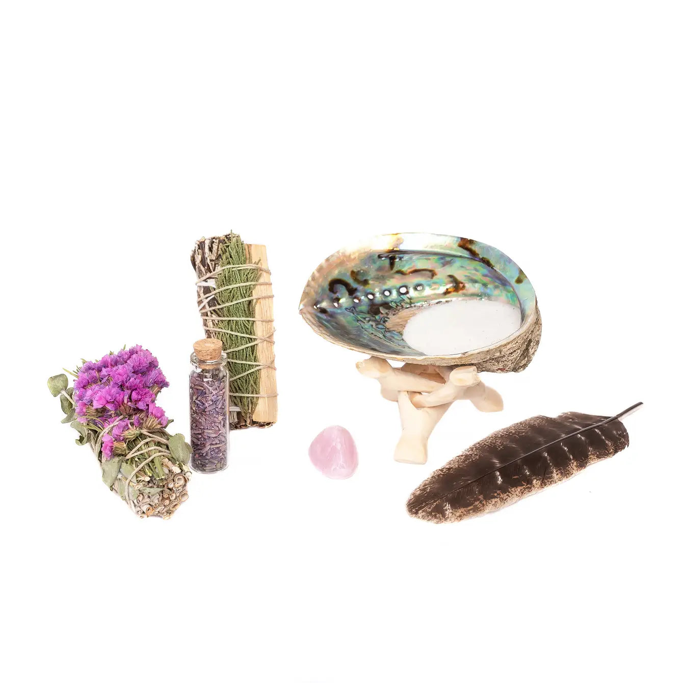 Tranquil Sage Floral Bundles, Lavender Buds, Rose Quartz Kit - MX