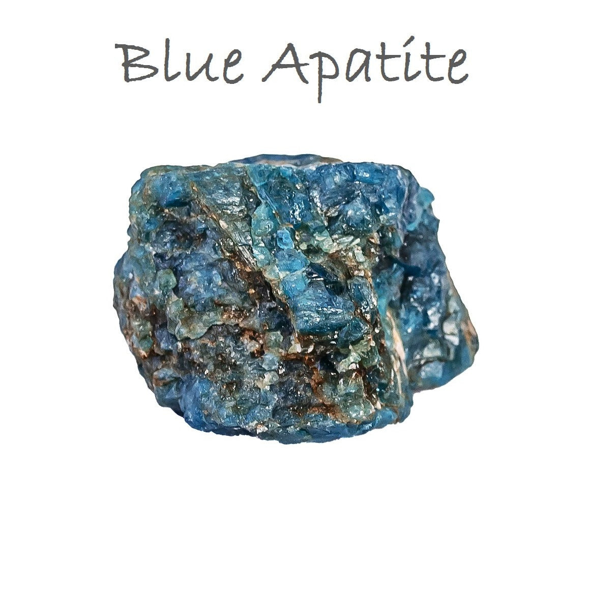 1 lb of Rough Blue Apatite Crystal Natural Healing Crystals