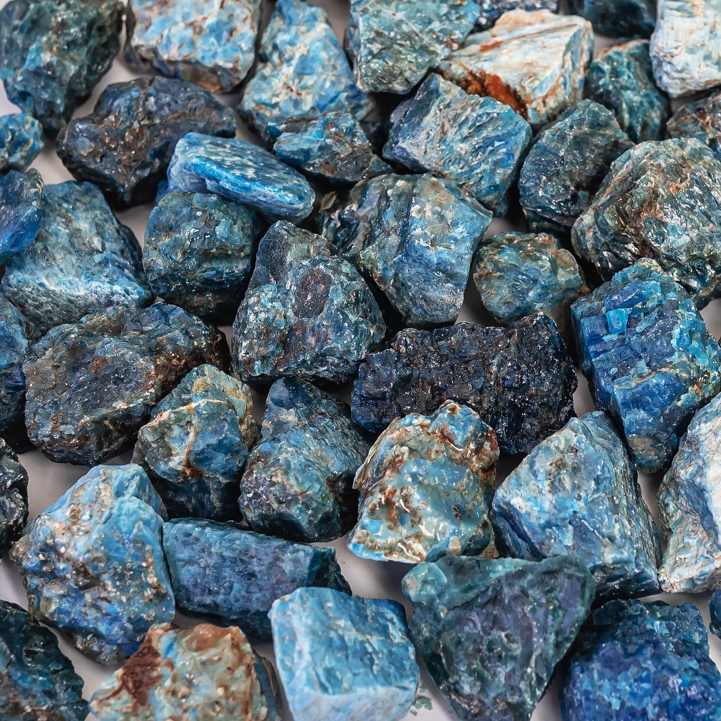 1 lb of Rough Blue Apatite Crystal Natural Healing Crystals