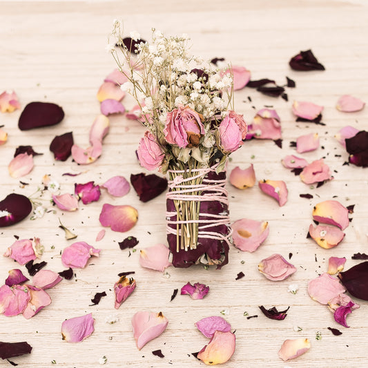 Floral 3 Mini Rose, Baby's Breath Sage Bundle