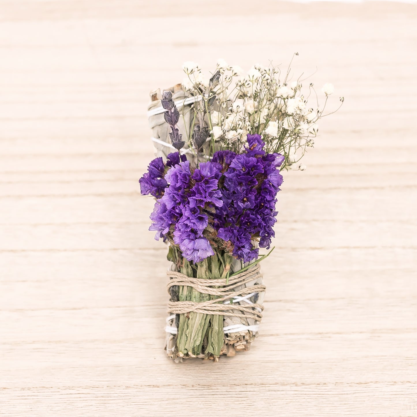 Floral Statice, Lavender, and Baby's Breath Sage Bundle