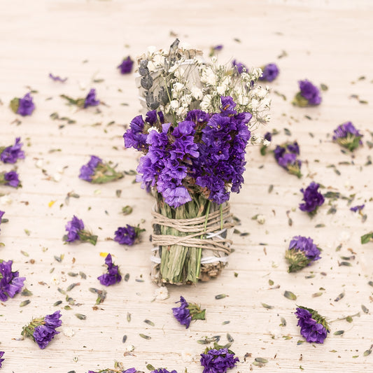Floral Statice, Lavender, and Baby's Breath Sage Bundle