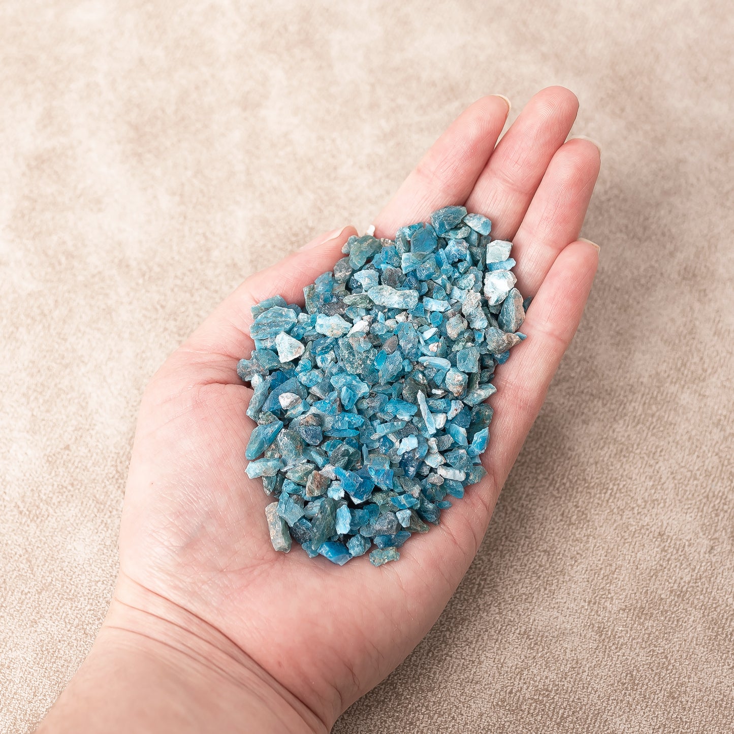 Rough Blue Apatite Crystal Mini Chips - Blue Apatite Crystal Points