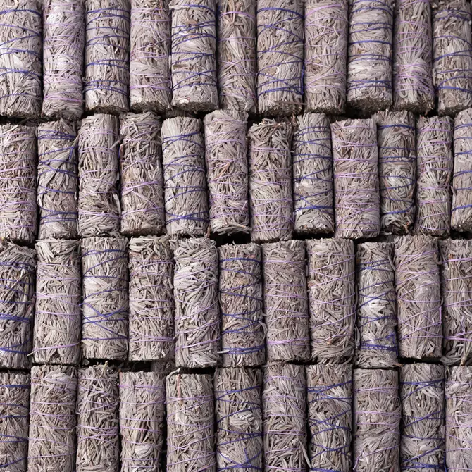 Lavender Leaf Bundled Herb Wands