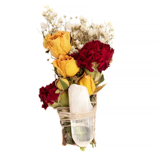 Floral Sage Clear Quartz Crystal Cleansing Bundle
