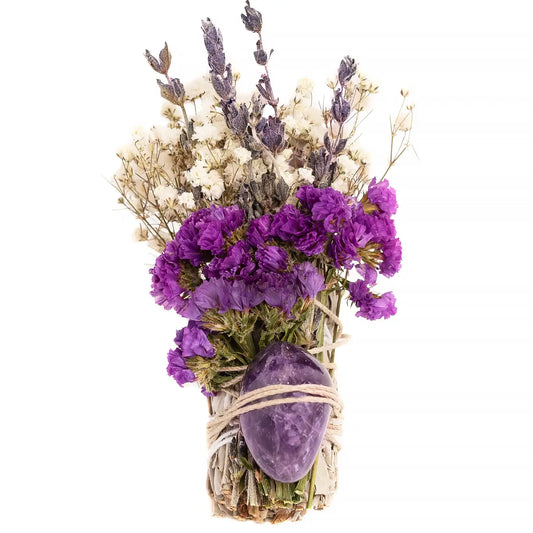 Floral Sage Amethyst Crystal Cleansing Bundle