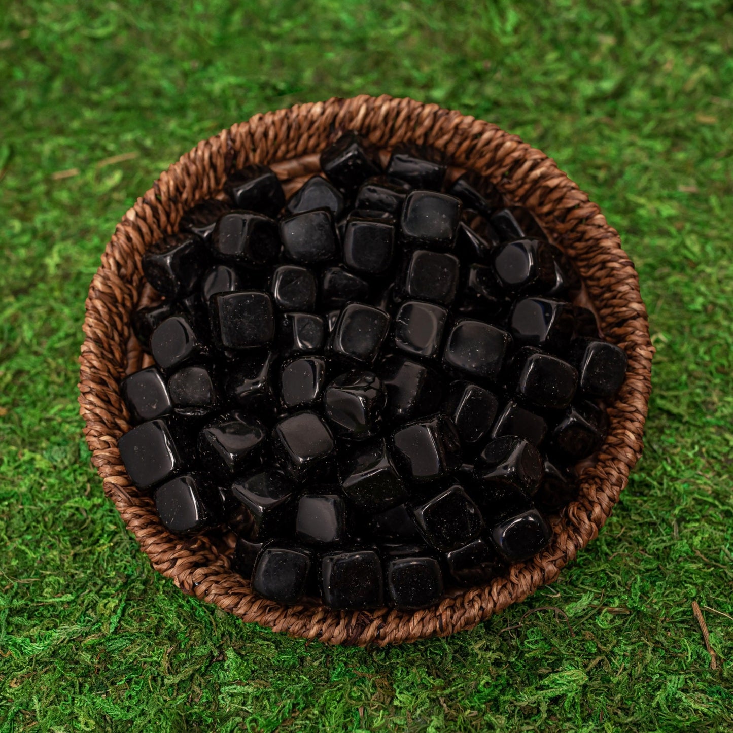 1 lb of Natural Smooth Black Obsidian Healing Crystals