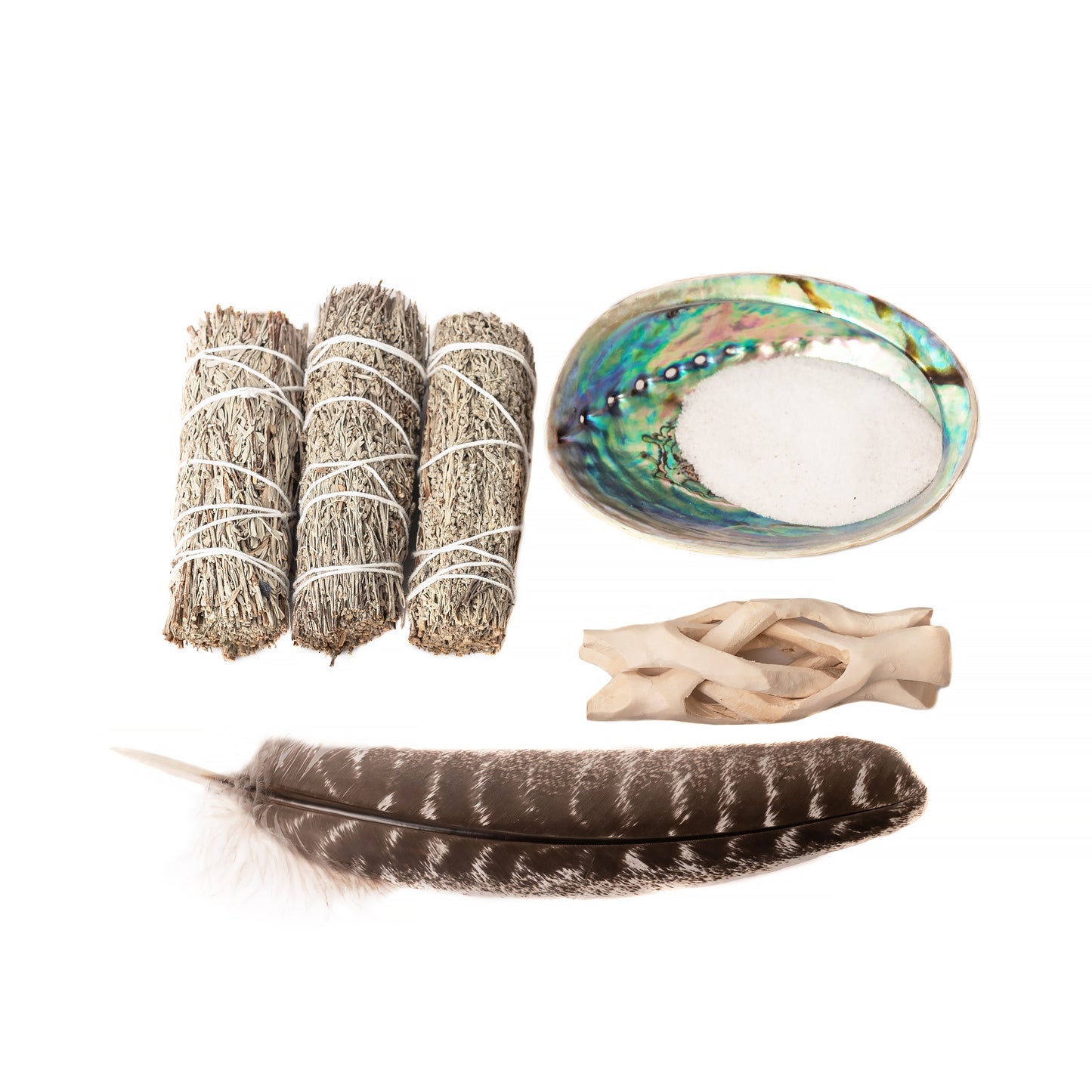 Blue Sage Herb Wand Wealth and Abundance Cleansing Kit