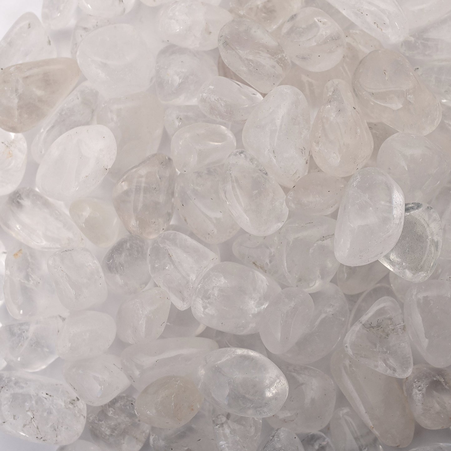 1 lb of Tumbled Natural Clear Quartz Crystals
