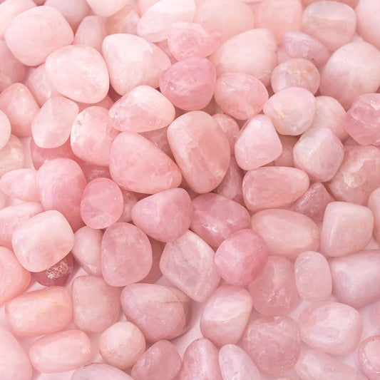 1 lb Tumbled Smooth Natural Rose Quartz Crystals