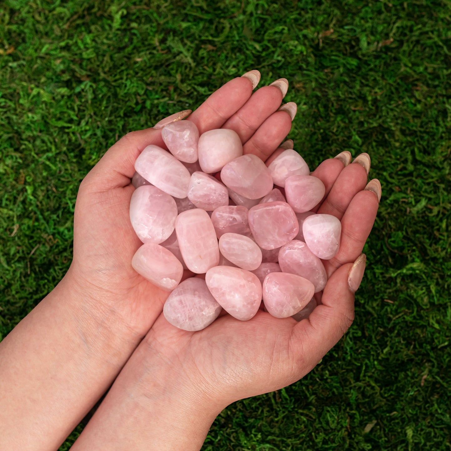 1 lb Tumbled Smooth Natural Rose Quartz Crystals