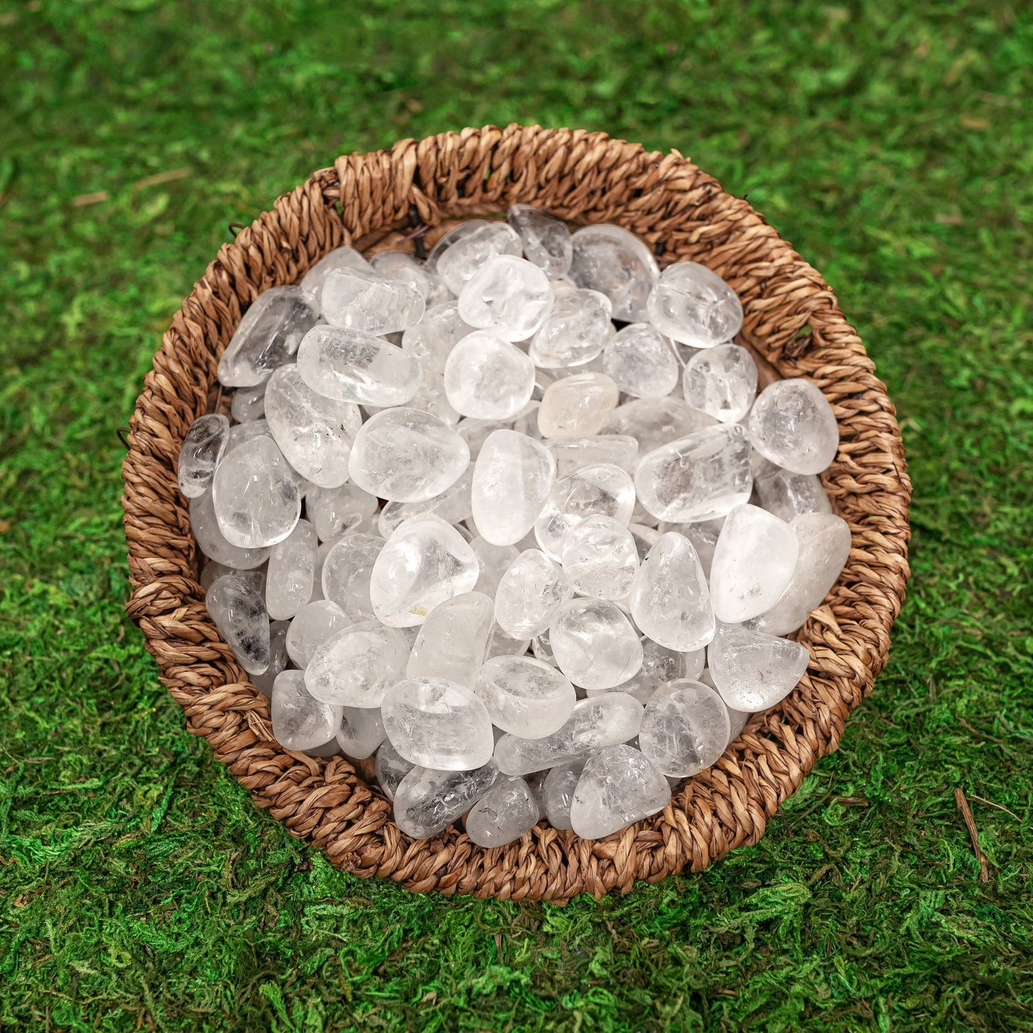 1 lb of Tumbled Natural Clear Quartz Crystals