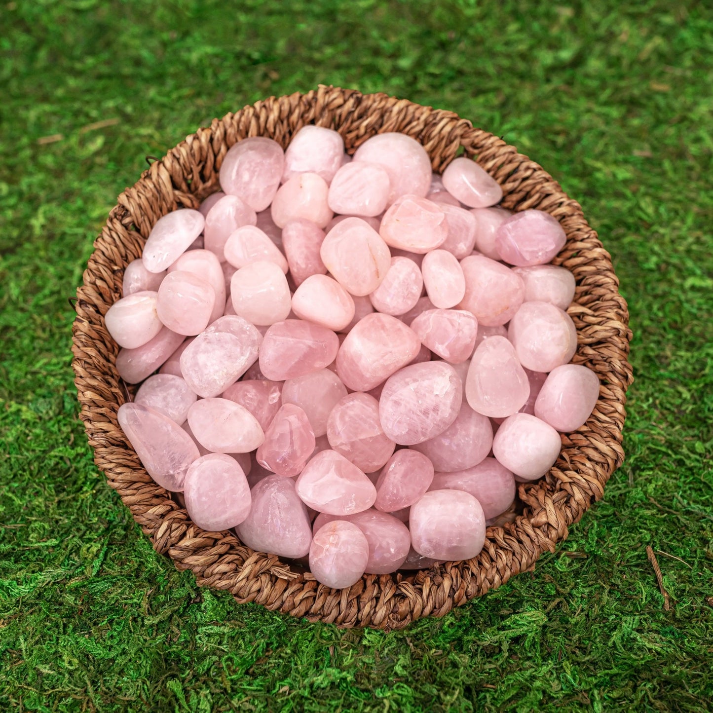 1 lb Tumbled Smooth Natural Rose Quartz Crystals